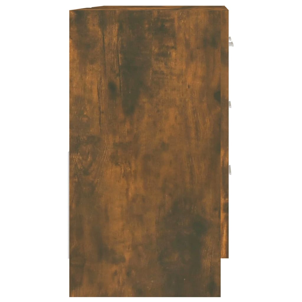 Ormarić za umivaonik boja dimljenog hrasta 63x30x54 cm drveni