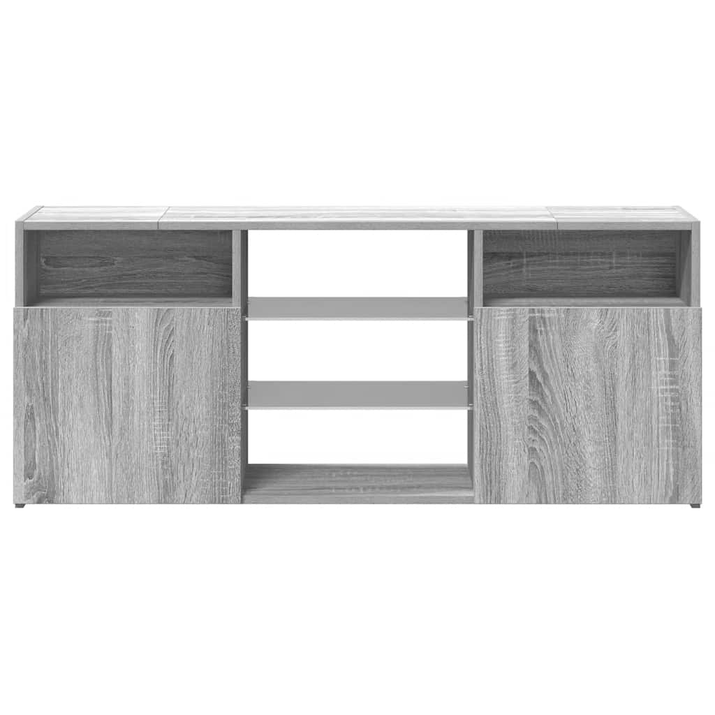 TV ormarić s LED svjetlima boja hrasta sonome 120x30x50 cm