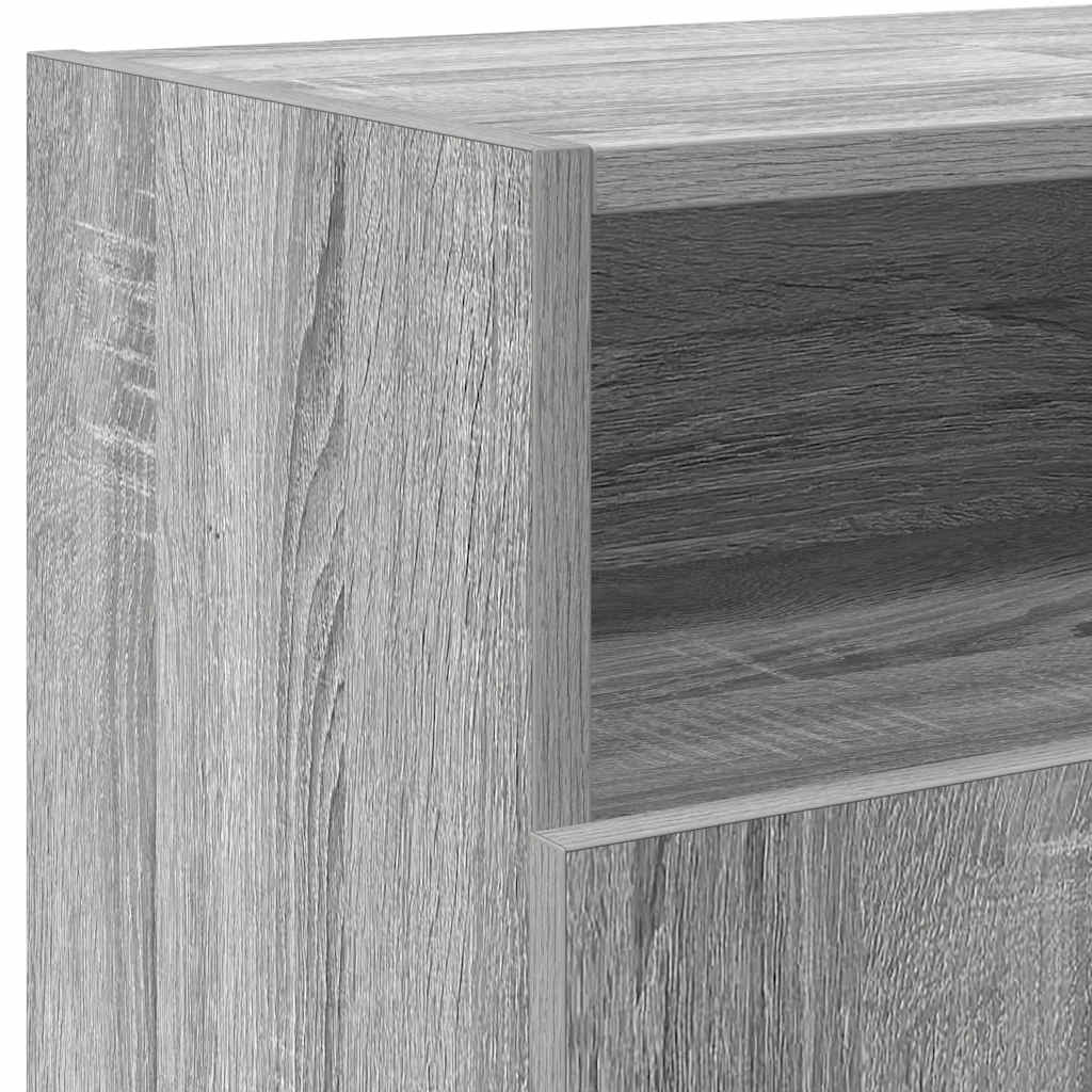 TV ormarić s LED svjetlima boja hrasta sonome 120x30x50 cm