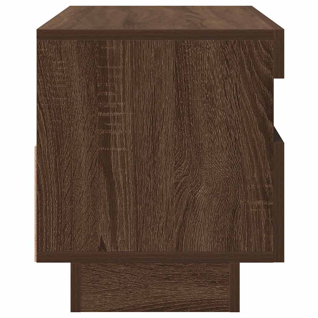 TV ormarić s LED svjetlima boja smeđeg hrasta 80 x 35 x 40 cm