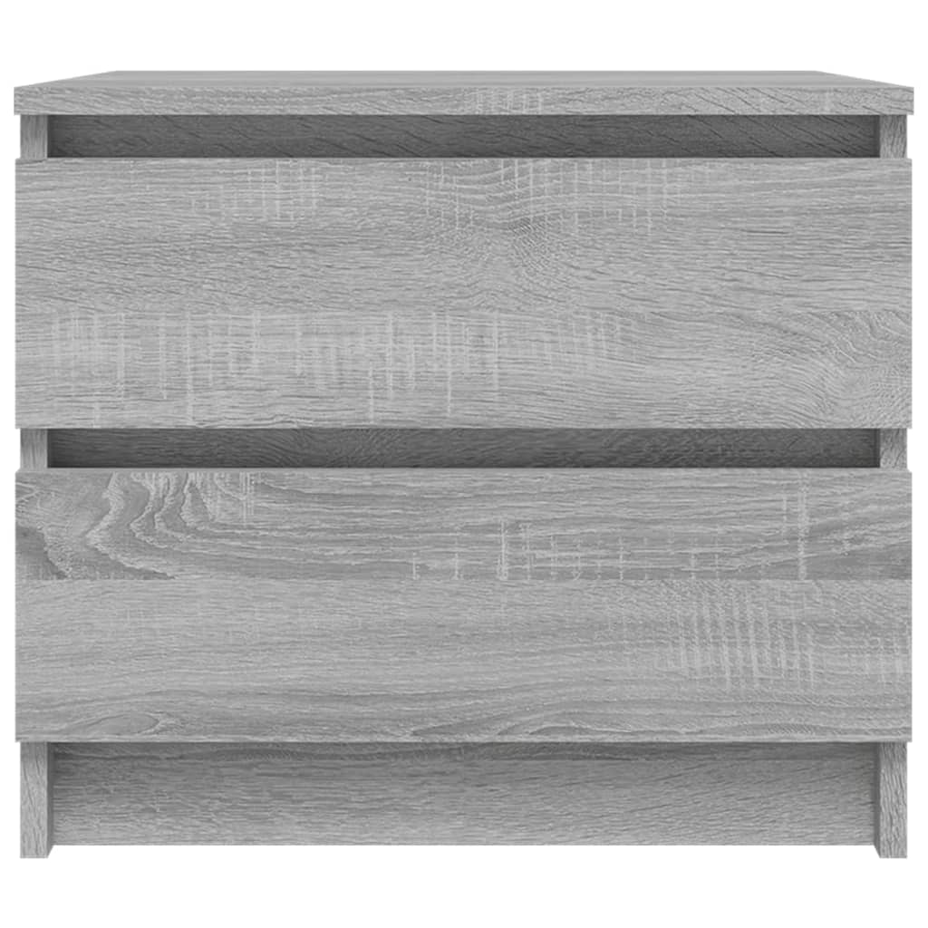 Noćni ormarići 2 kom sivi hrast 50x39x43,5 cm konstruirano drvo