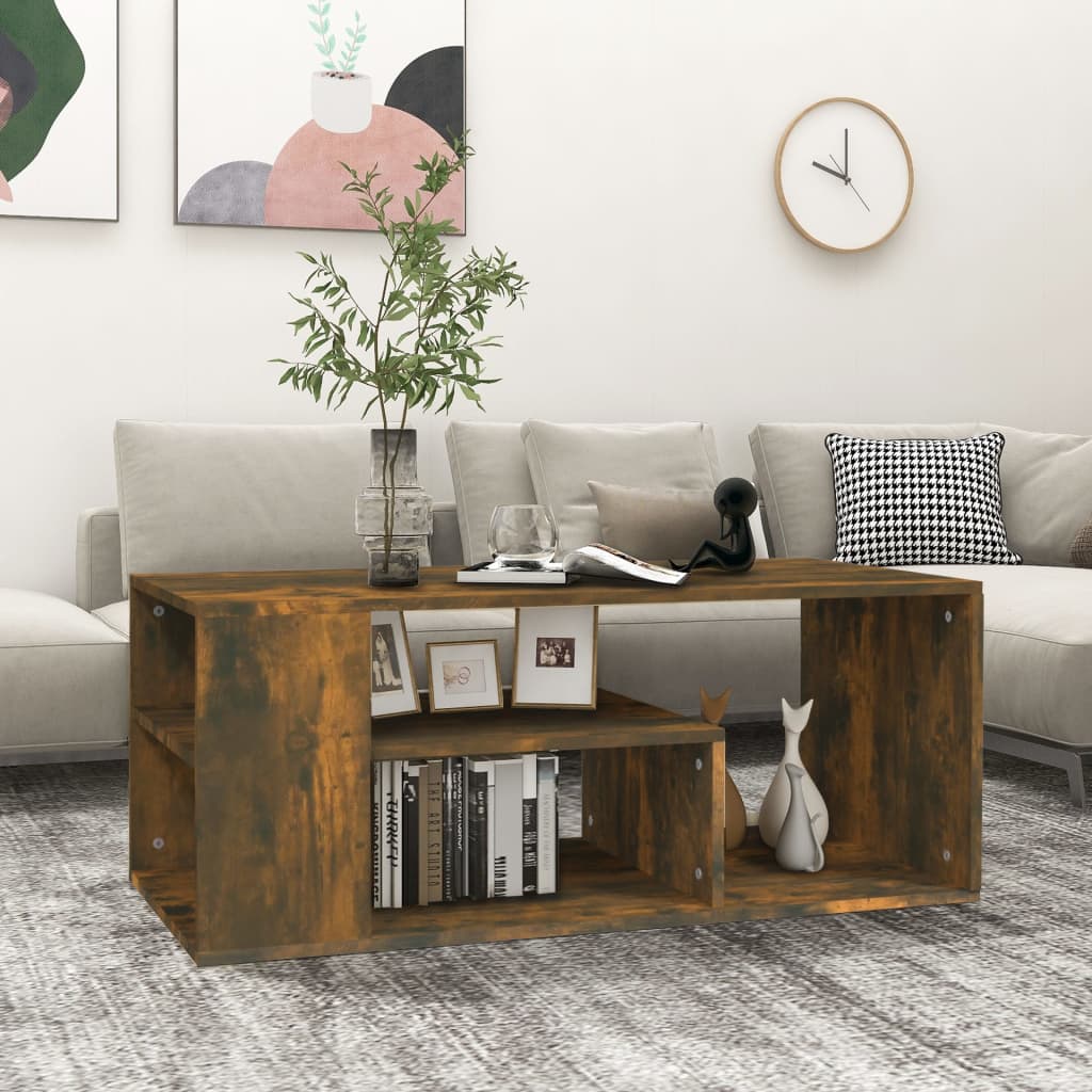 Stolić za kavu boja hrasta 100 x 50 x 40 cm konstruirano drvo