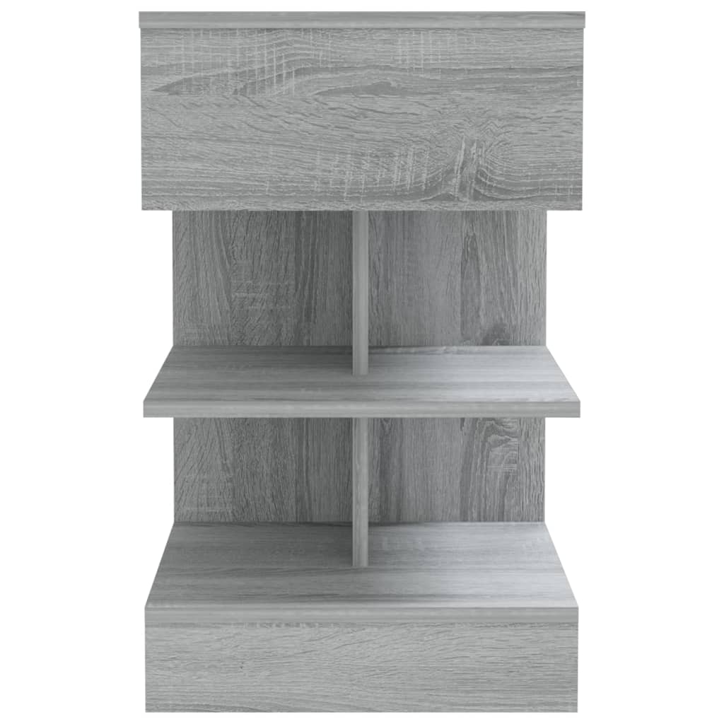 Noćni ormarići 2 kom boja hrasta 40x35x65 cm konstruirano drvo