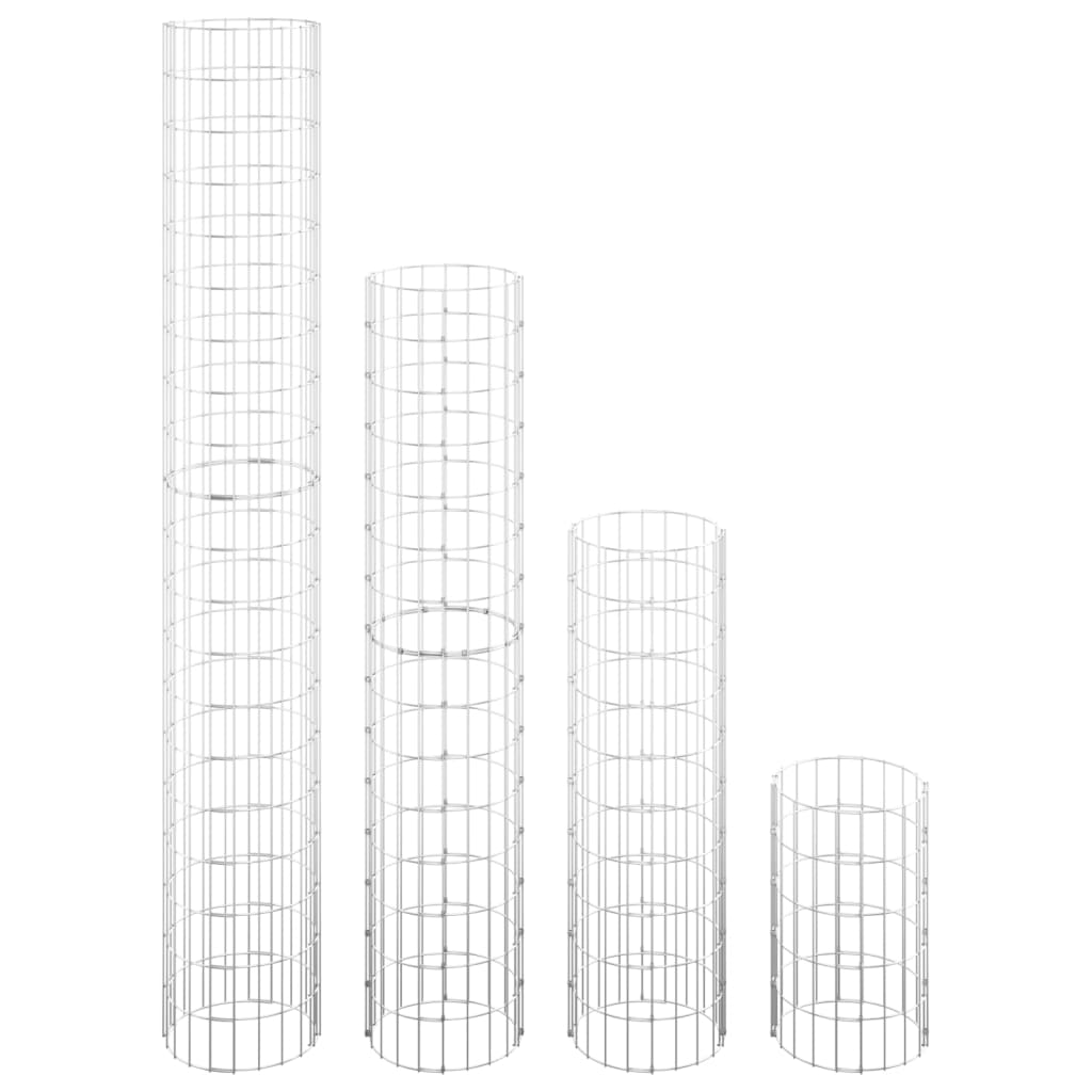 Kružne gabionske povišene gredice 4 kom Ø30 x 50/100/150/200 cm