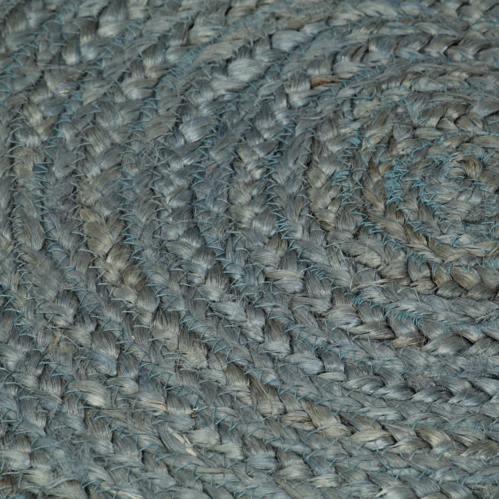 Ručno rađeni tepih od jute okrugli 240 cm maslinastozeleni