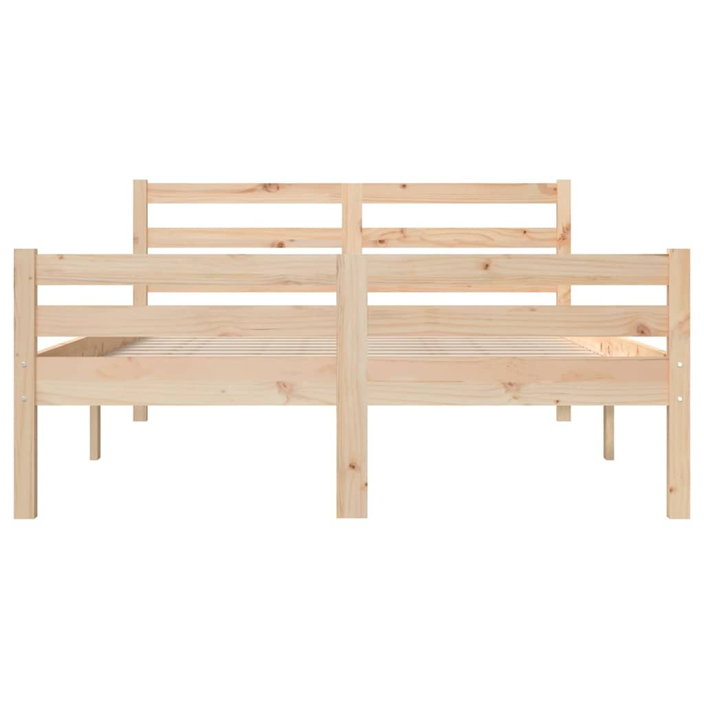 Okvir za krevet od masivnog drva 140 x 190 cm