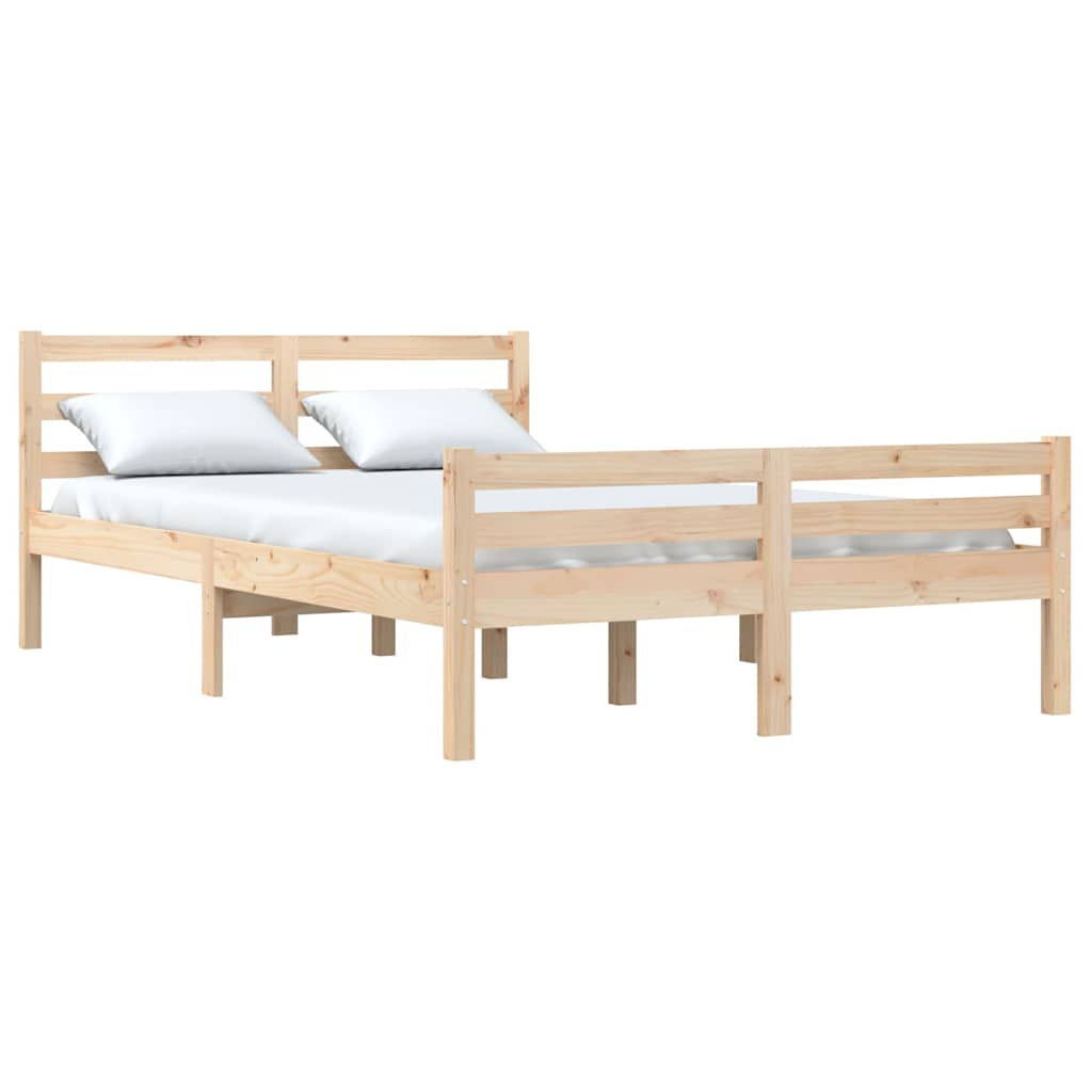 Okvir za krevet od masivnog drva 150 x 200 cm veliki bračni