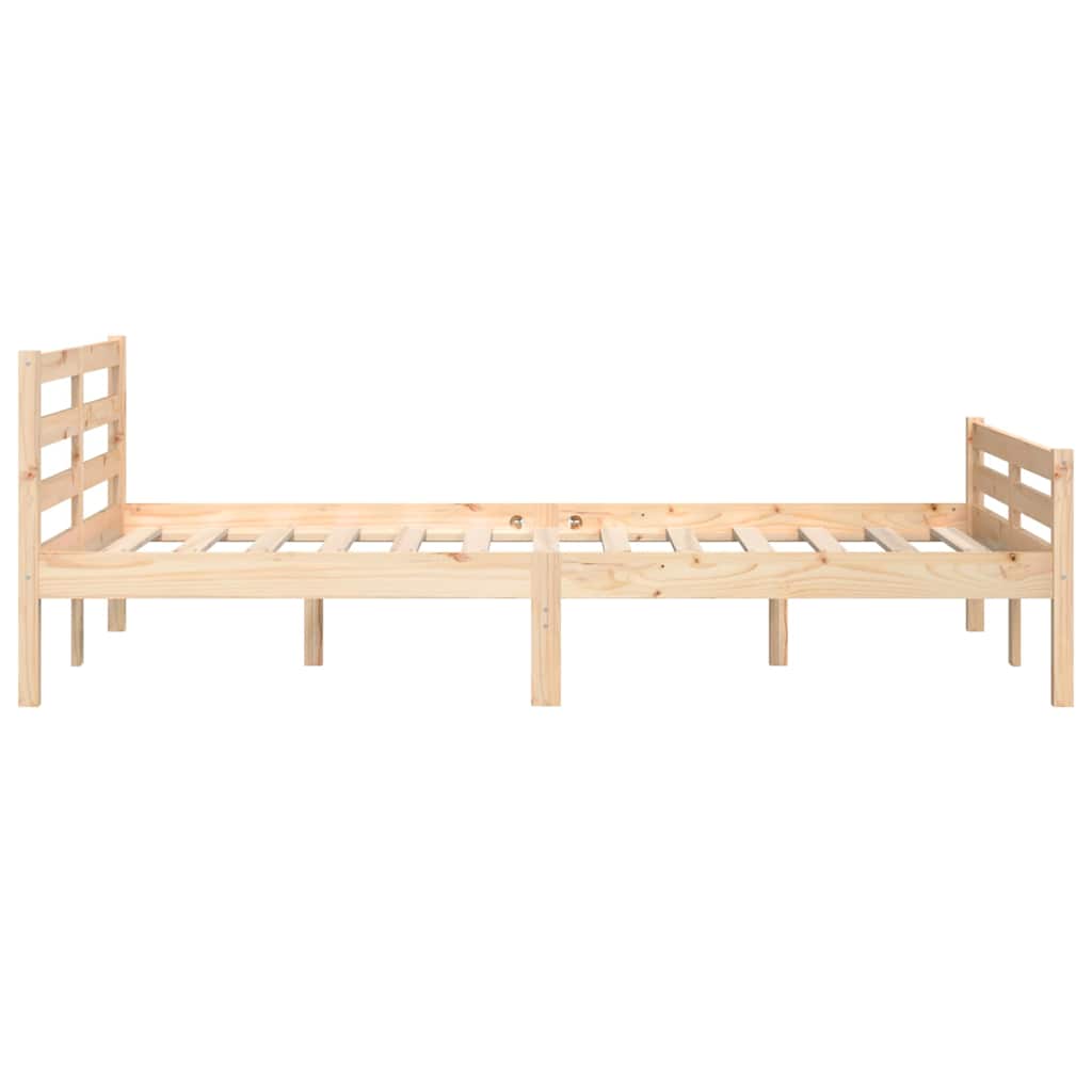 Okvir za krevet od masivnog drva 150 x 200 cm veliki bračni