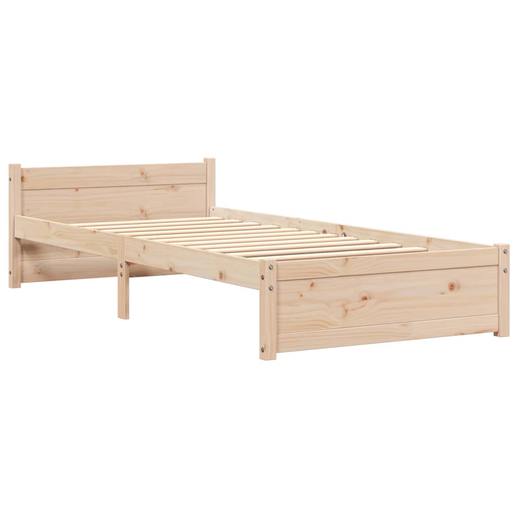 Okvir za krevet od masivnog drva 90 x 200 cm