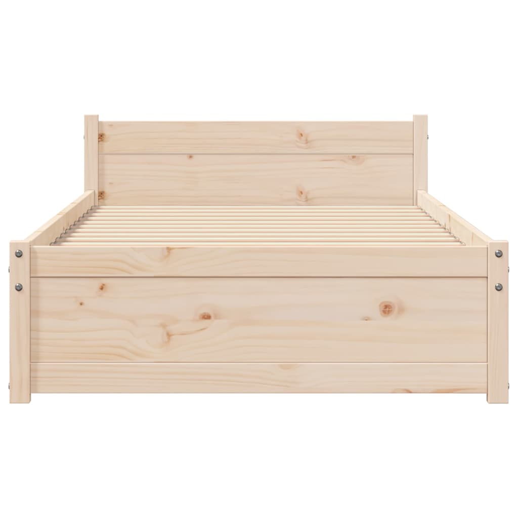 Okvir za krevet od masivnog drva 90 x 200 cm