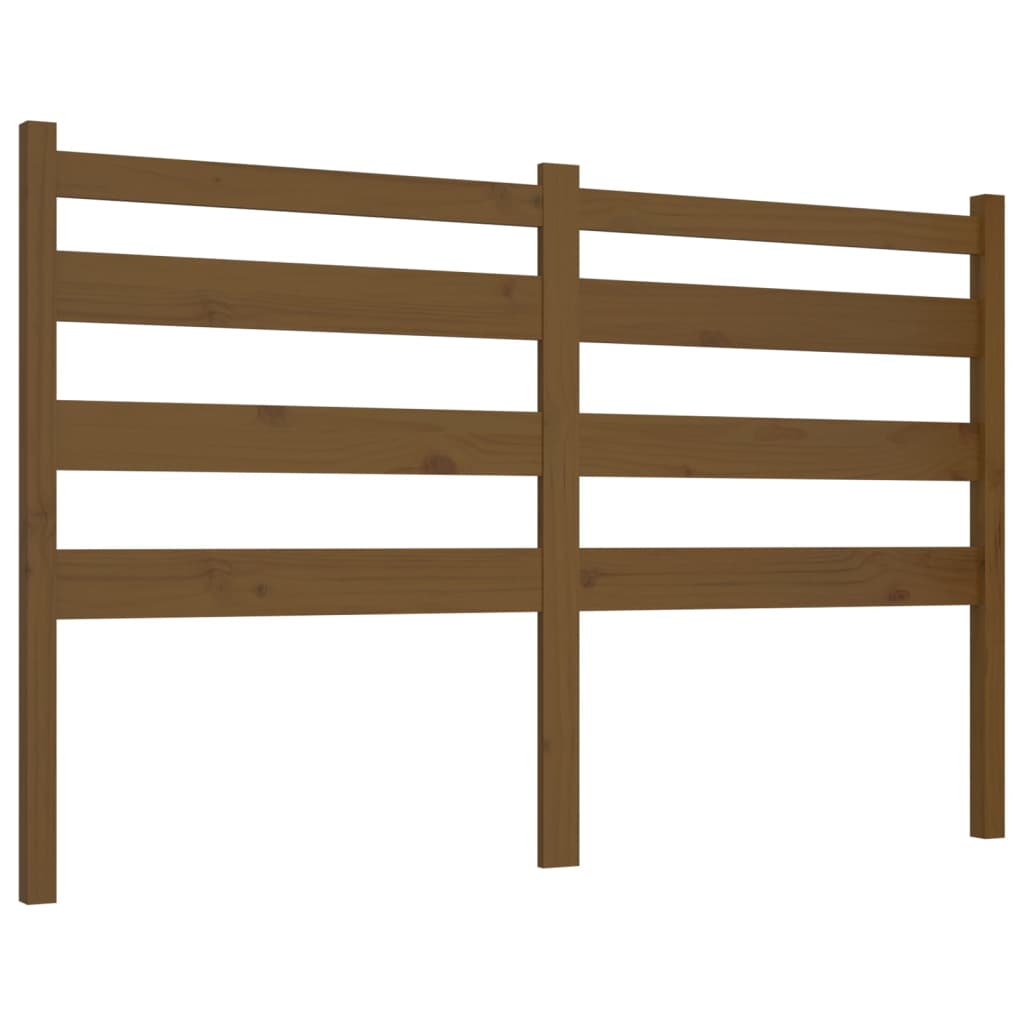 Uzglavlje za krevet boja meda 206 x 4 x 100 cm masivna borovina