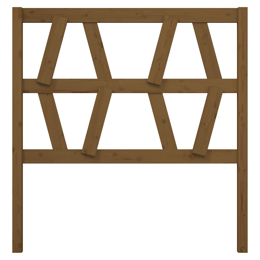 Uzglavlje za krevet boja meda 81 x 4 x 100 cm masivna borovina