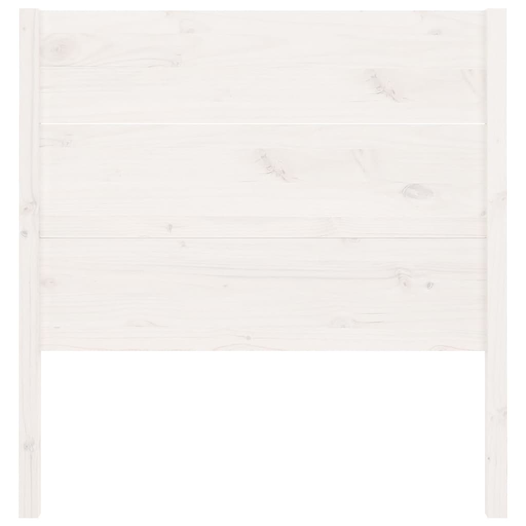 Uzglavlje bijelo 106 x 4 x 100 cm od masivne borovine