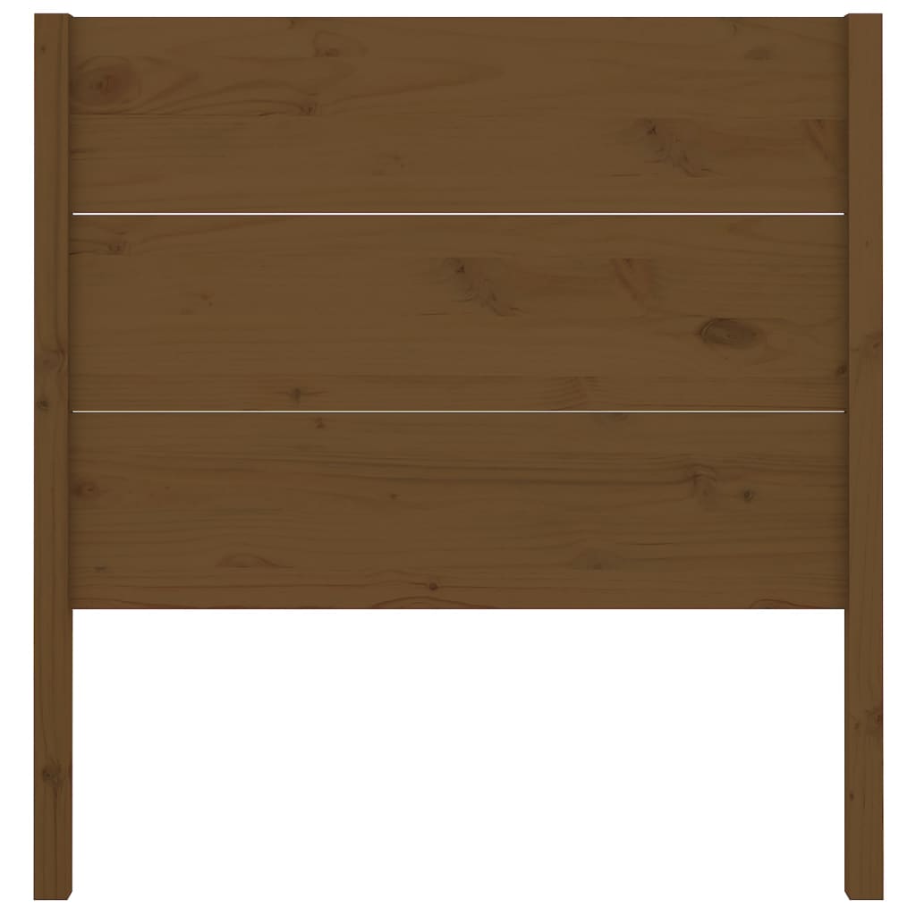 Uzglavlje smeđa boja meda 106 x 4 x 100 cm od masivne borovine