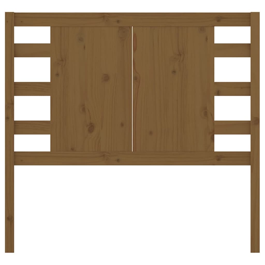 Uzglavlje smeđa boja meda 106 x 4 x 100 cm od masivne borovine