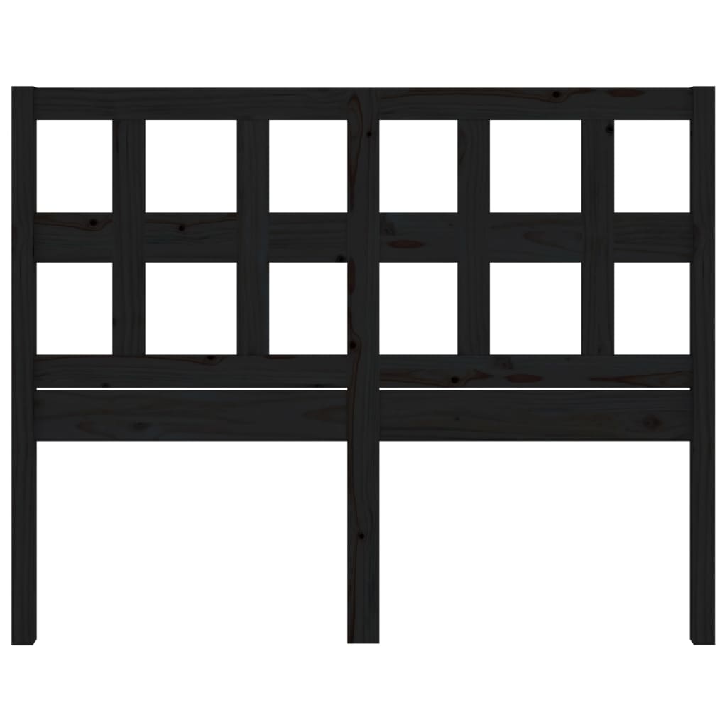 Uzglavlje za krevet crno 165,5 x 4 x 100 cm od masivne borovine