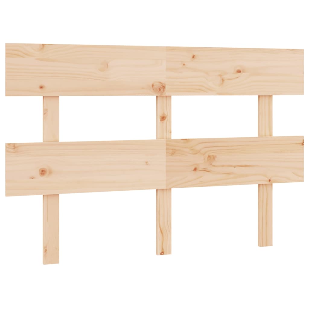 Uzglavlje za krevet sivo 164 x 3 x 81 cm od masivne borovine
