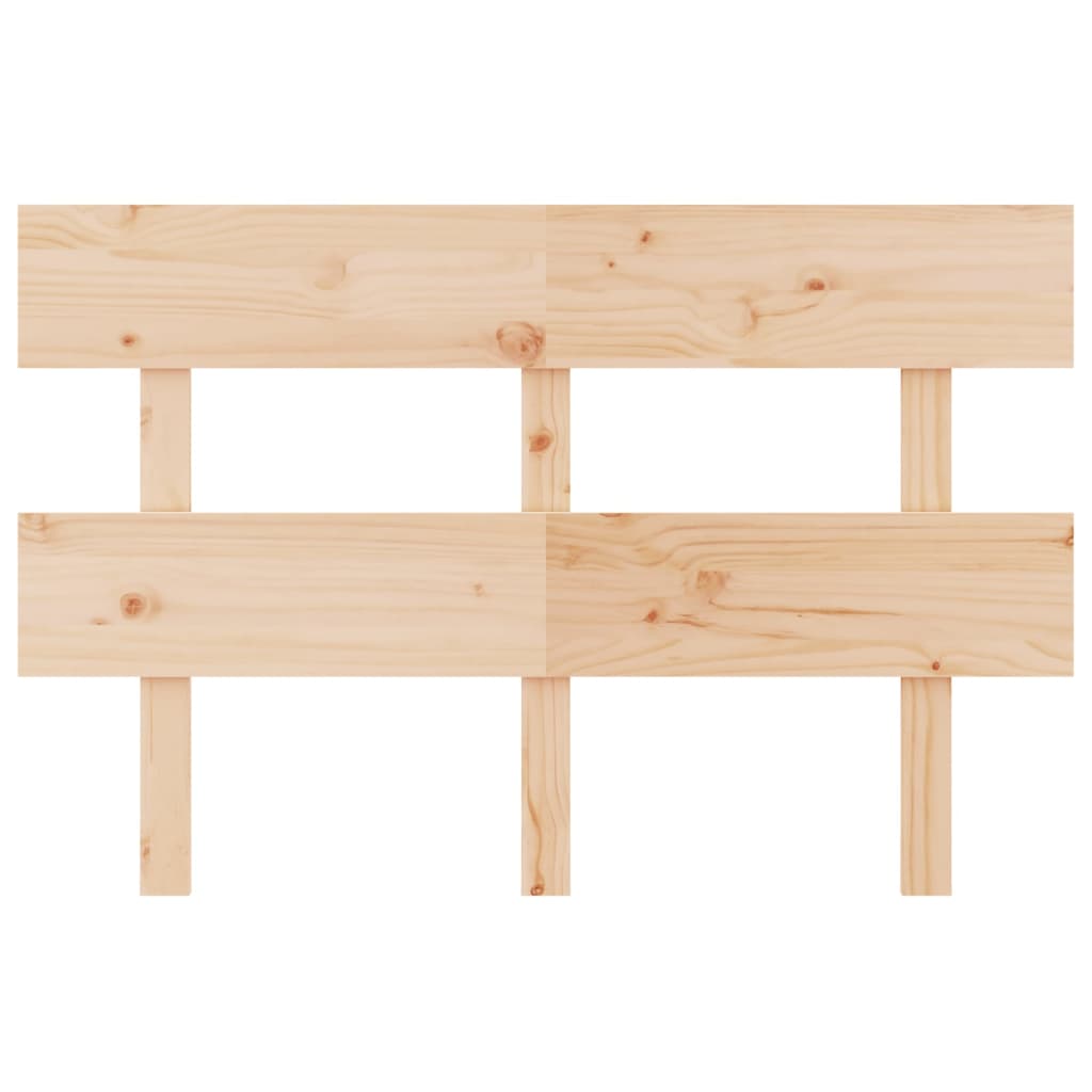 Uzglavlje za krevet sivo 164 x 3 x 81 cm od masivne borovine