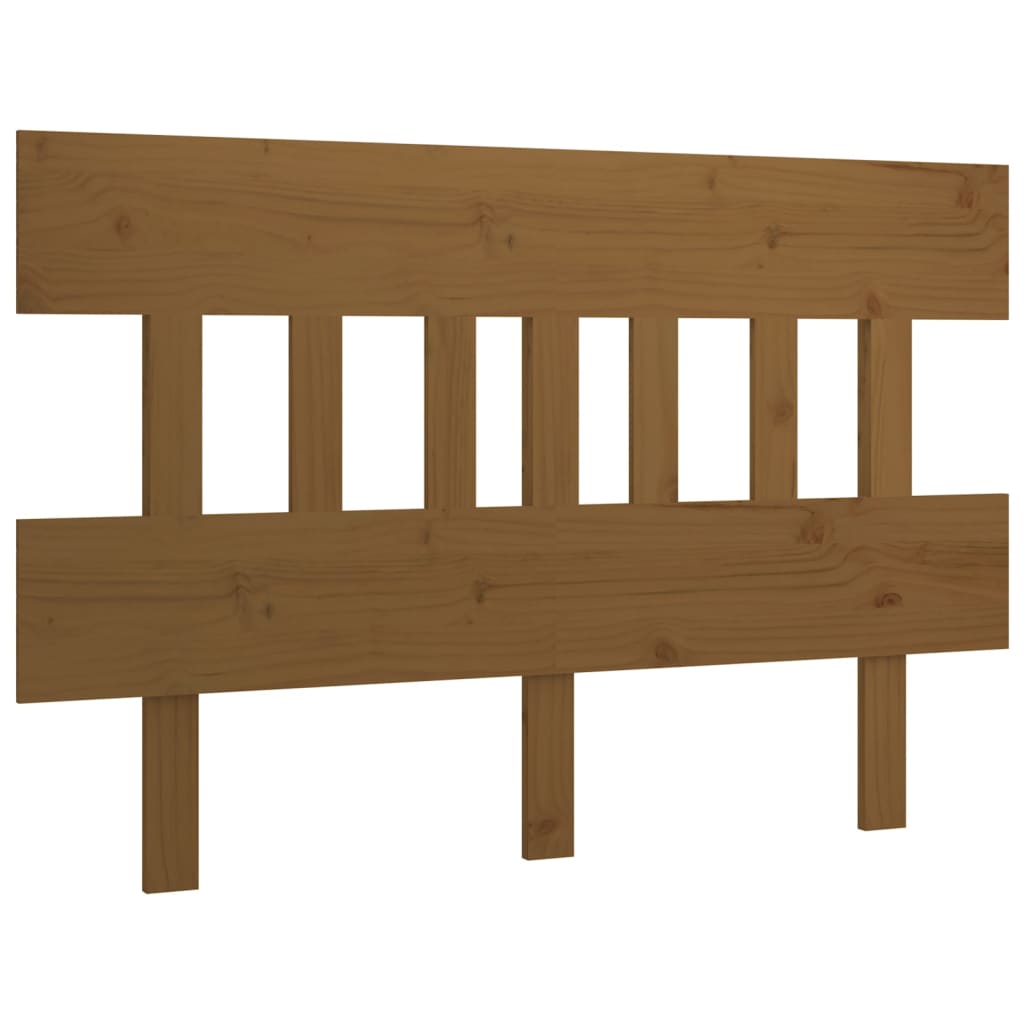 Uzglavlje za krevet boja meda 143,5x3x81 cm masivna borovina