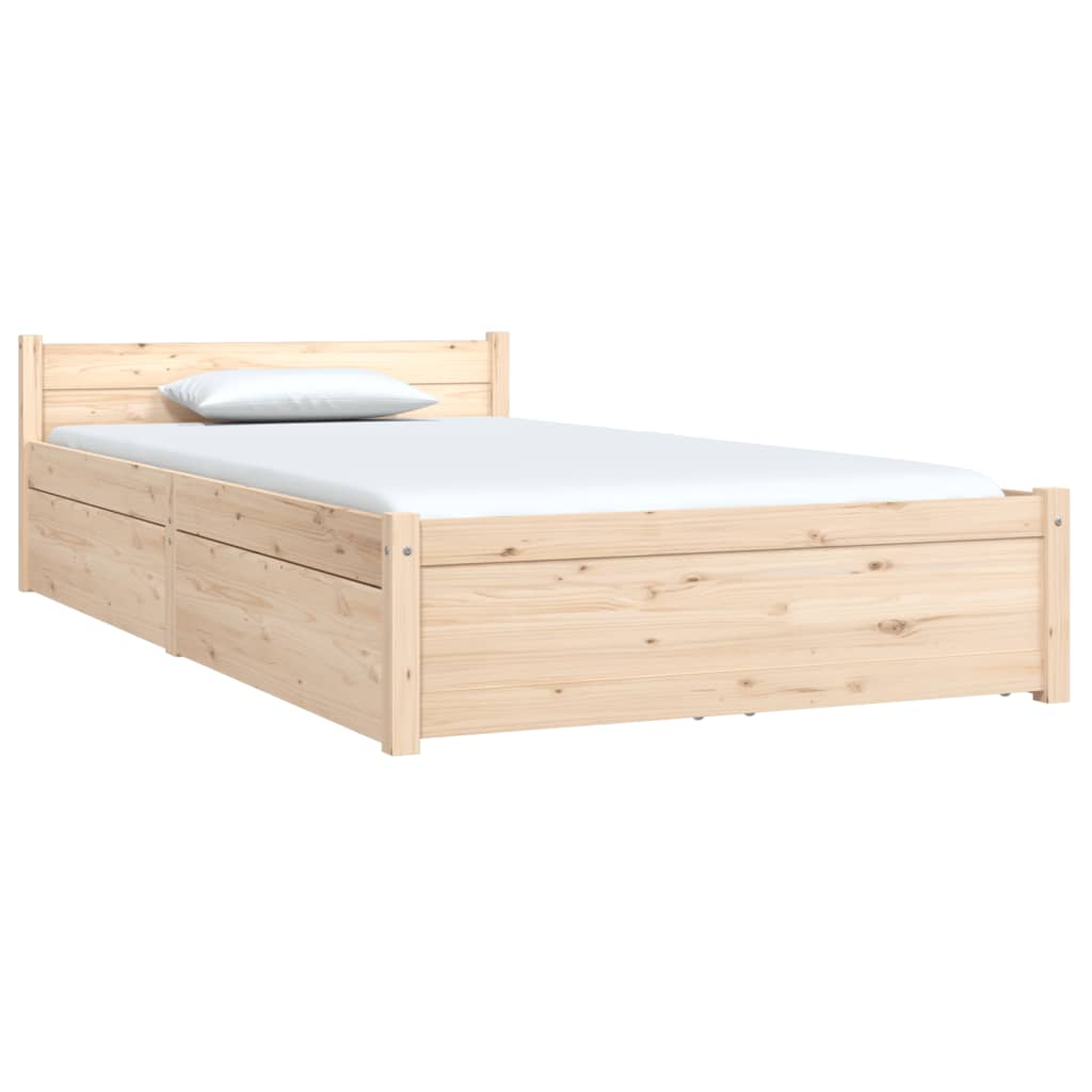 Okvir za krevet s ladicama 90 x 200 cm