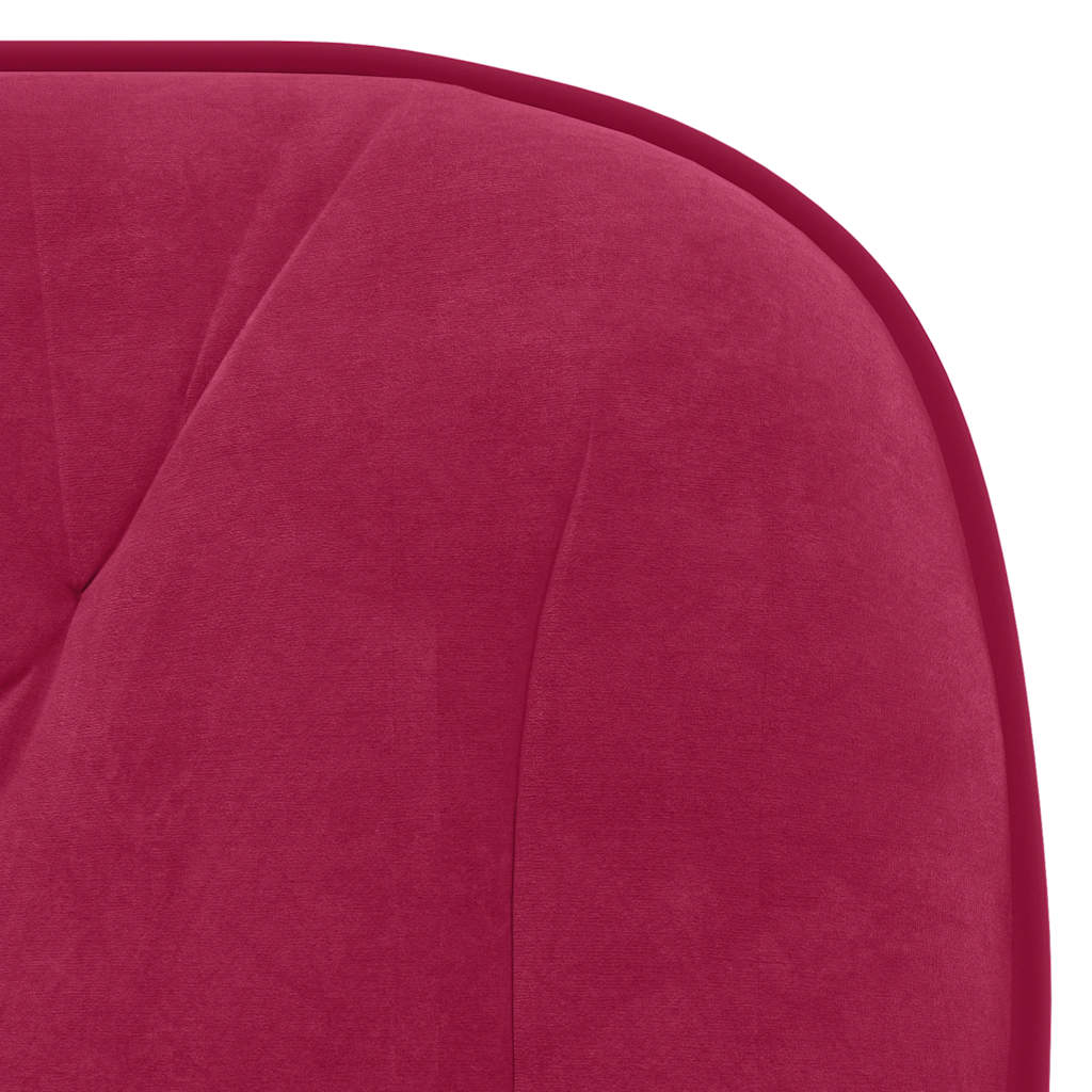 Okretne blagovaonske stolice 2 kom crvena boja vina baršunaste