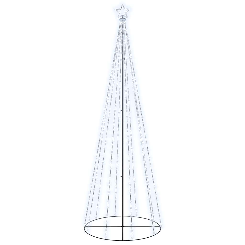 Stožasto božićno drvce hladno bijelo 310 LED žarulja 100x300 cm