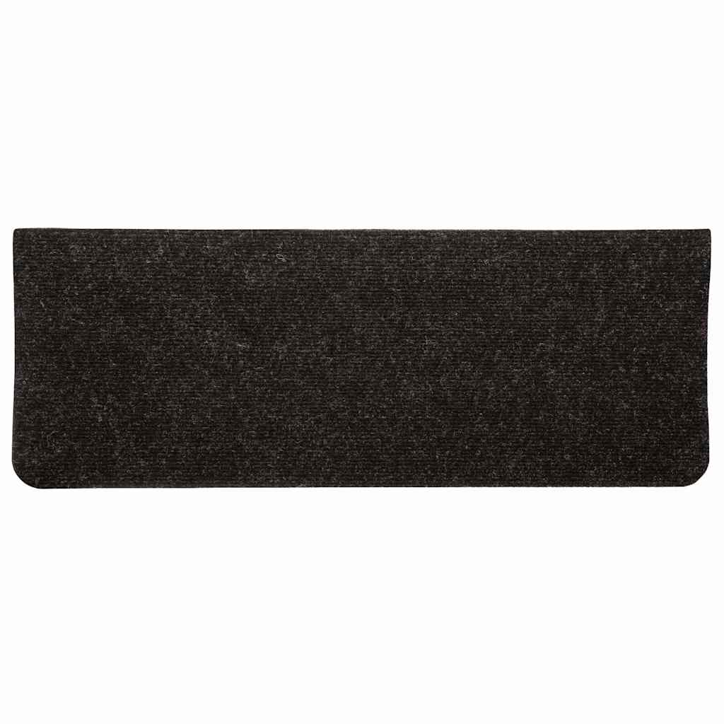 Samoljepljivi otirači za stepenice 15kom 65x24,5x3,5cm antracit