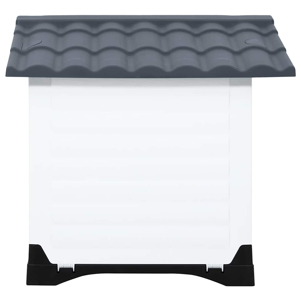 Kućica za pse siva 90,5x68x66 cm polipropilen