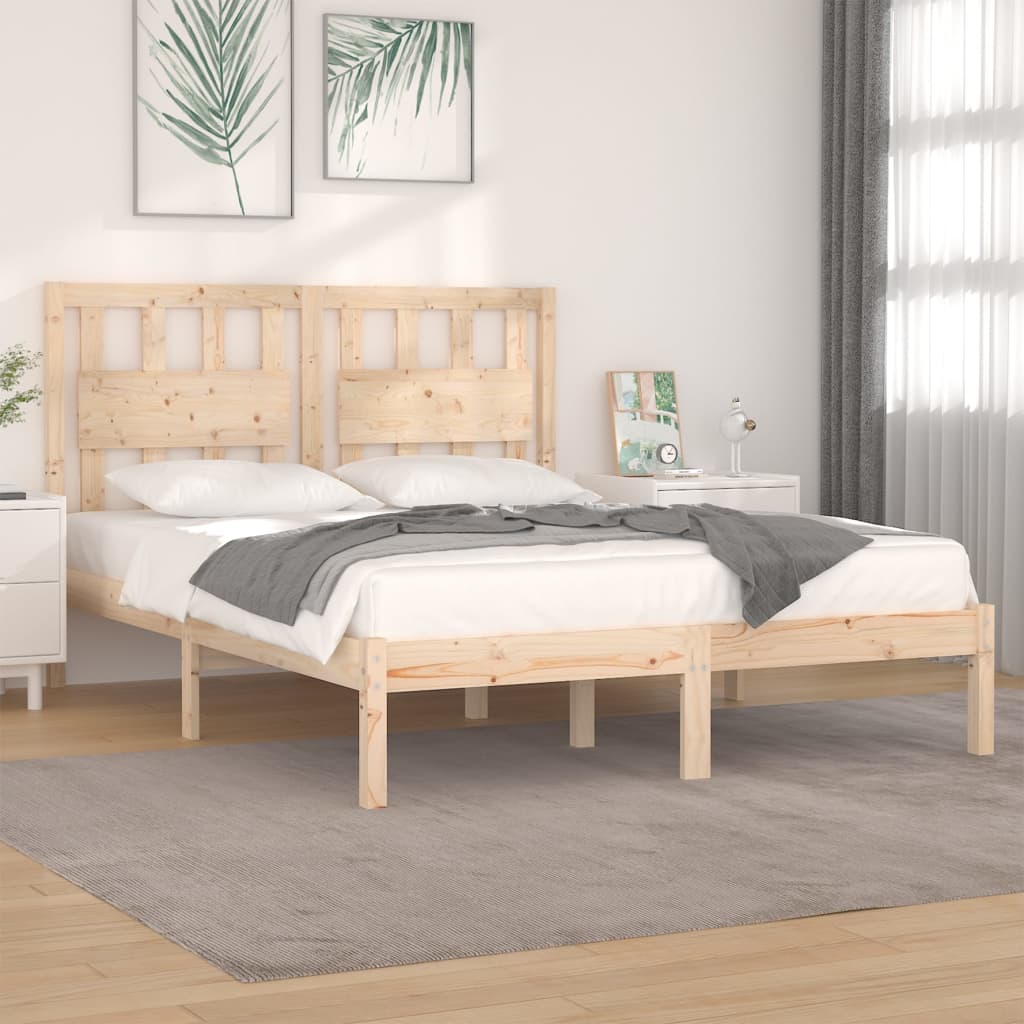 Okvir za krevet od masivne borovine 135 x 190 cm bračni