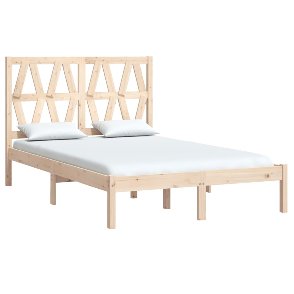 Okvir za krevet od masivne borovine 135 x 190 cm bračni