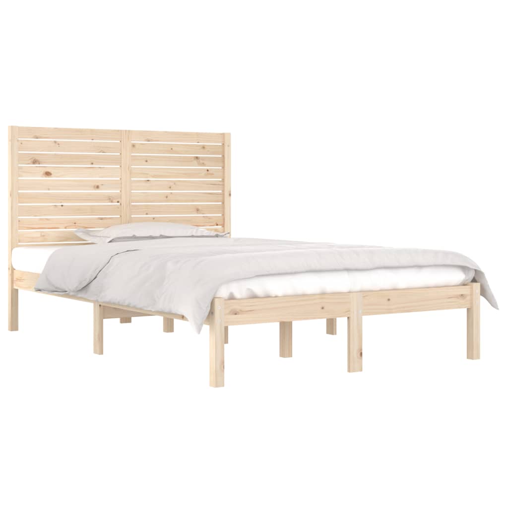 Okvir za krevet od masivnog drva 120 x 190 cm mali bračni