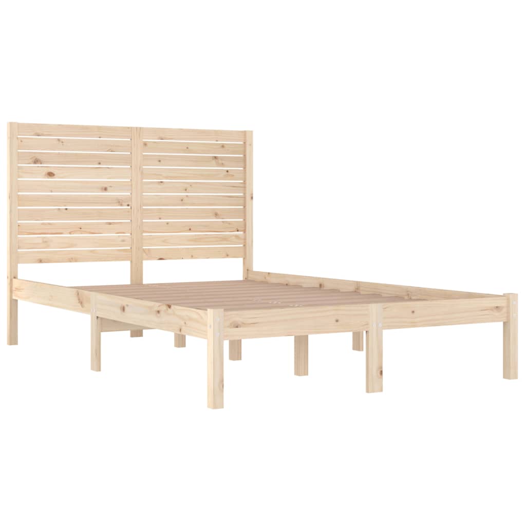 Okvir za krevet od masivnog drva 140 x 190 cm