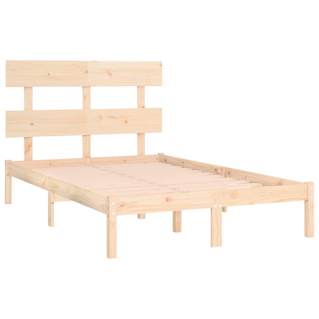 Okvir za krevet od masivnog drva 140 x 190 cm