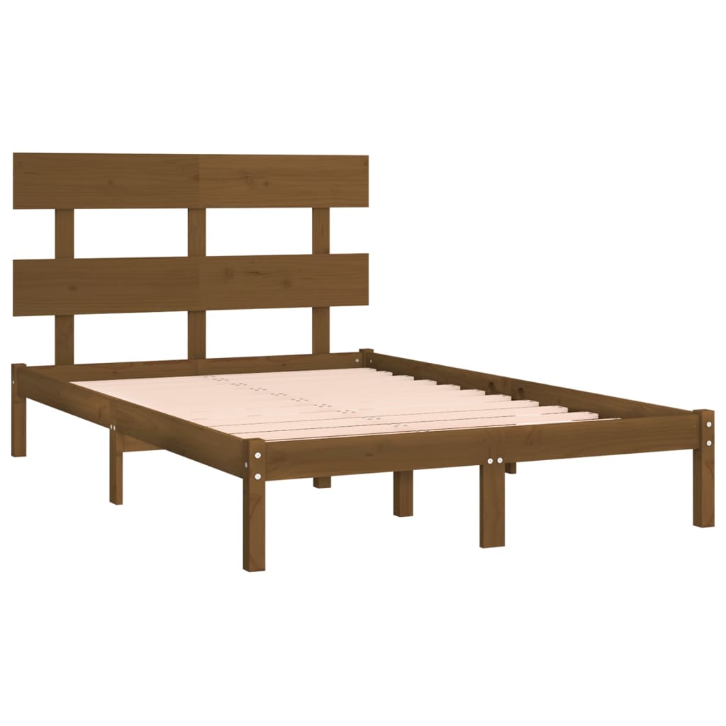 Okvir za krevet od masivne borovine boja meda 200 x 200 cm