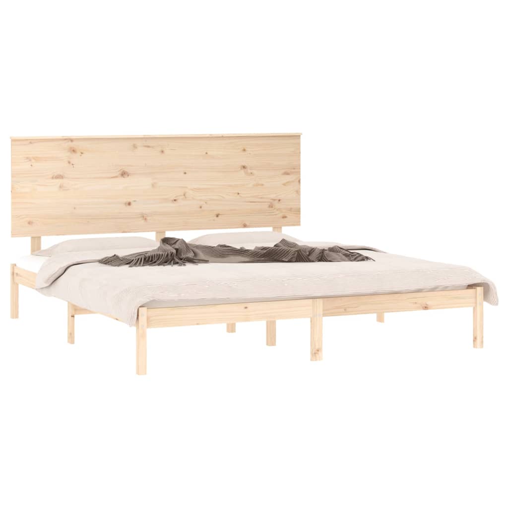 Okvir za krevet od masivnog drva 150 x 200 cm veliki bračni