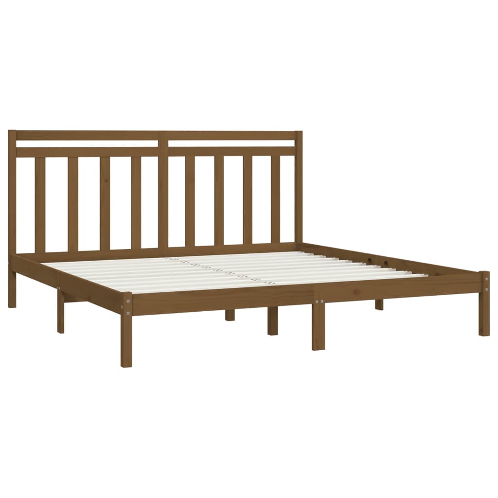 Okvir za krevet od masivne borovine boja meda 200 x 200 cm
