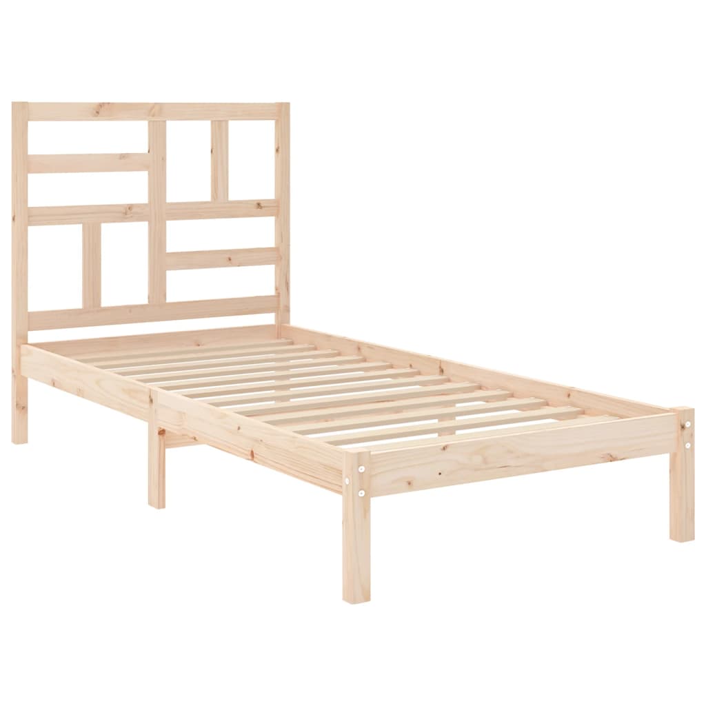 Okvir za krevet od masivnog drva 75 x 190 cm jednokrevetni