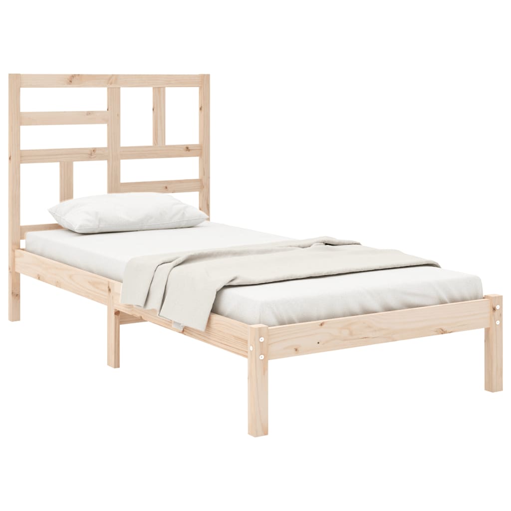 Okvir za krevet od masivnog drva 90 x 190 cm jednokrevetni
