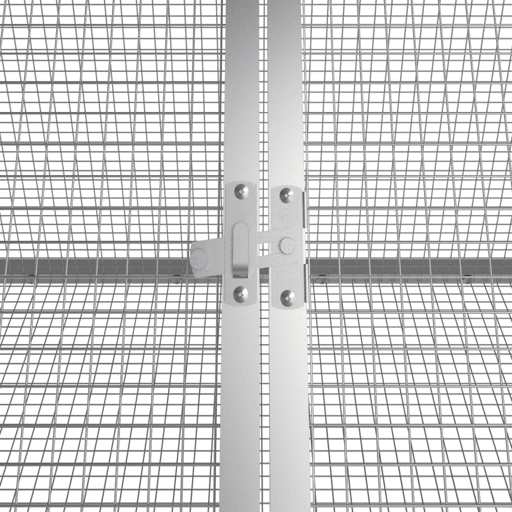 Kavez za zečeve antracit boje 302,5 x 80,5 x 71 cm pocinčani čelik