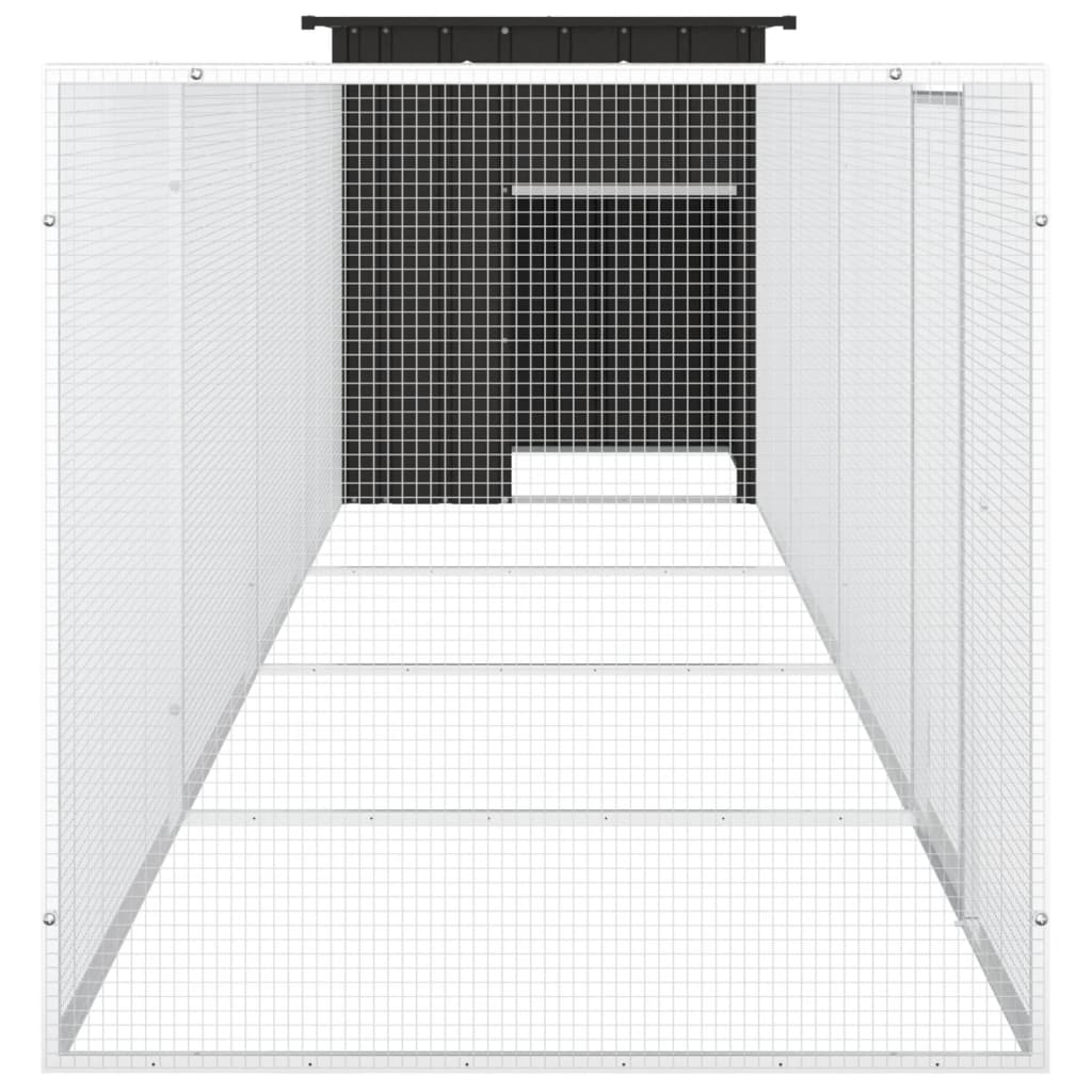 Kavez za kokoši antracit 500x91x100 cm pocinčani čelik