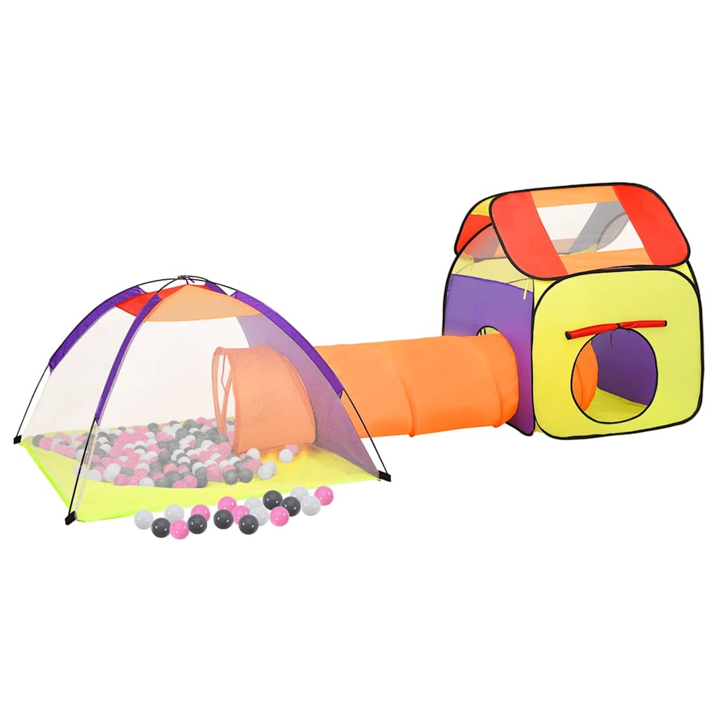 Dječji šator za igru s 250 loptica višebojni 338x123x111 cm
