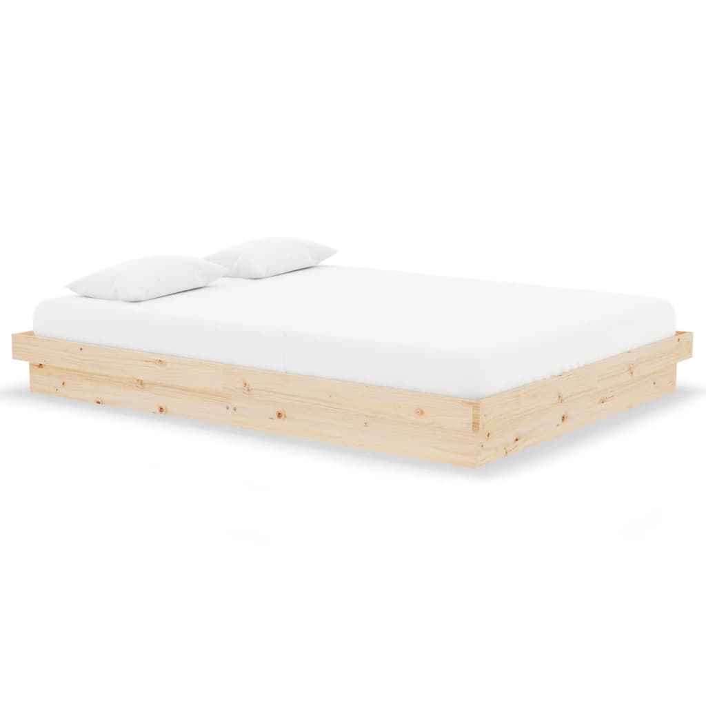 Okvir za krevet od masivnog drva 135 x 190 cm bračni