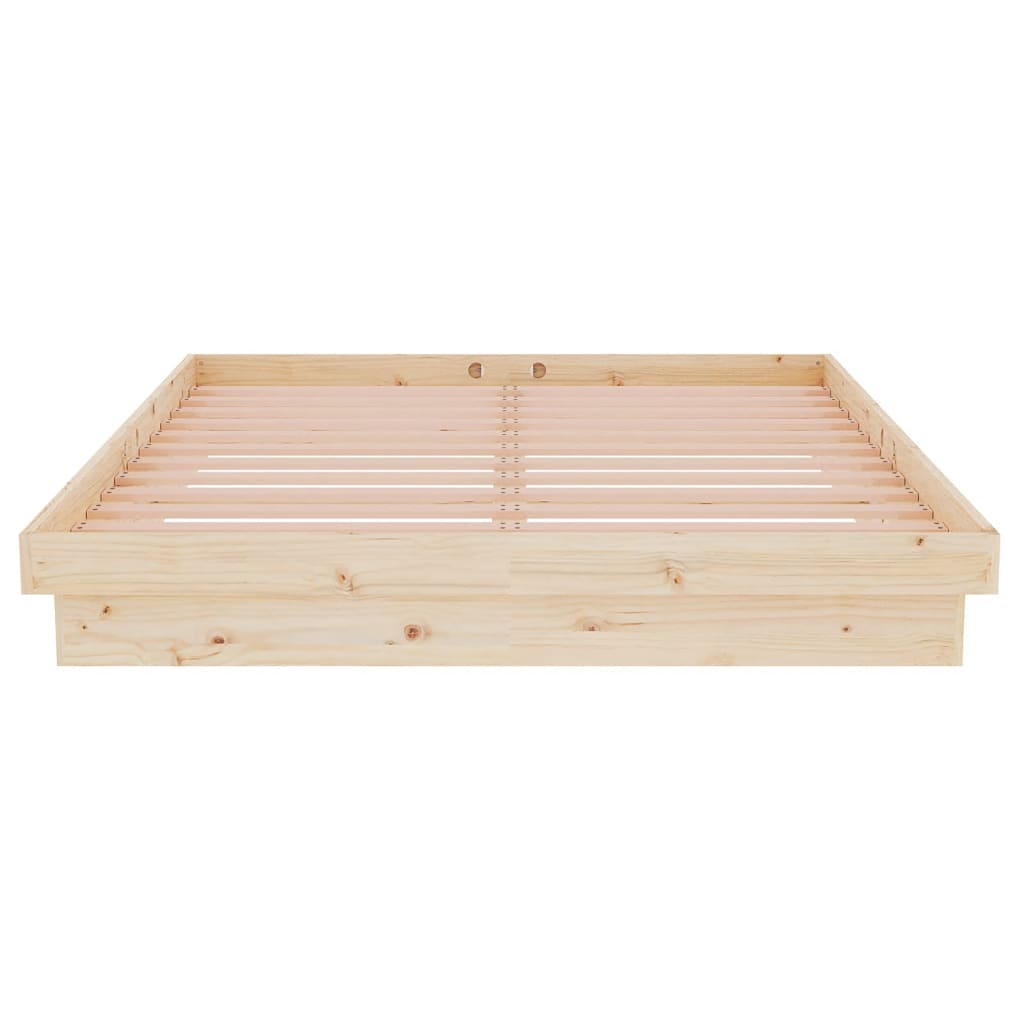 Okvir za krevet od masivnog drva 135 x 190 cm bračni