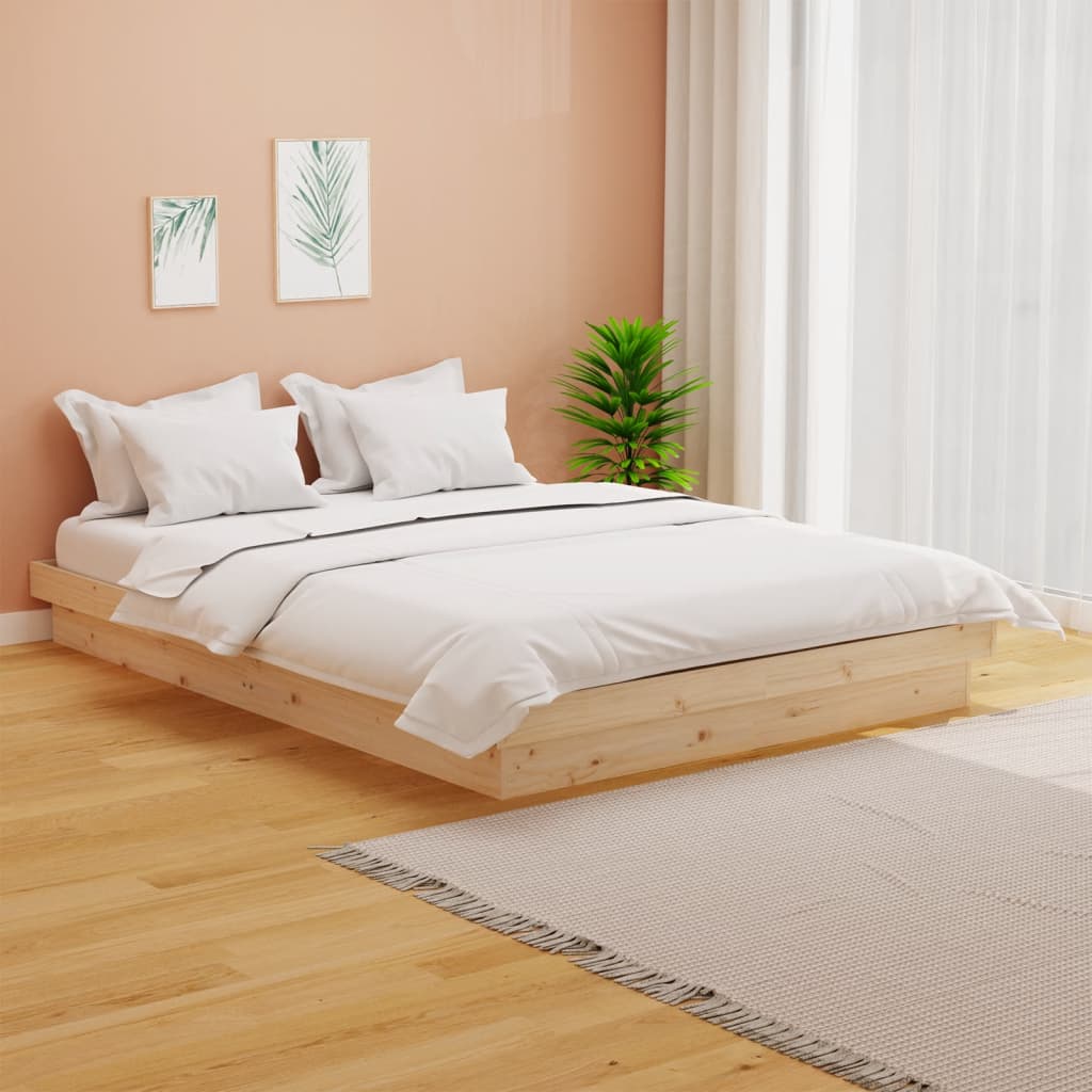 Okvir za krevet od masivnog drva 140 x 190 cm