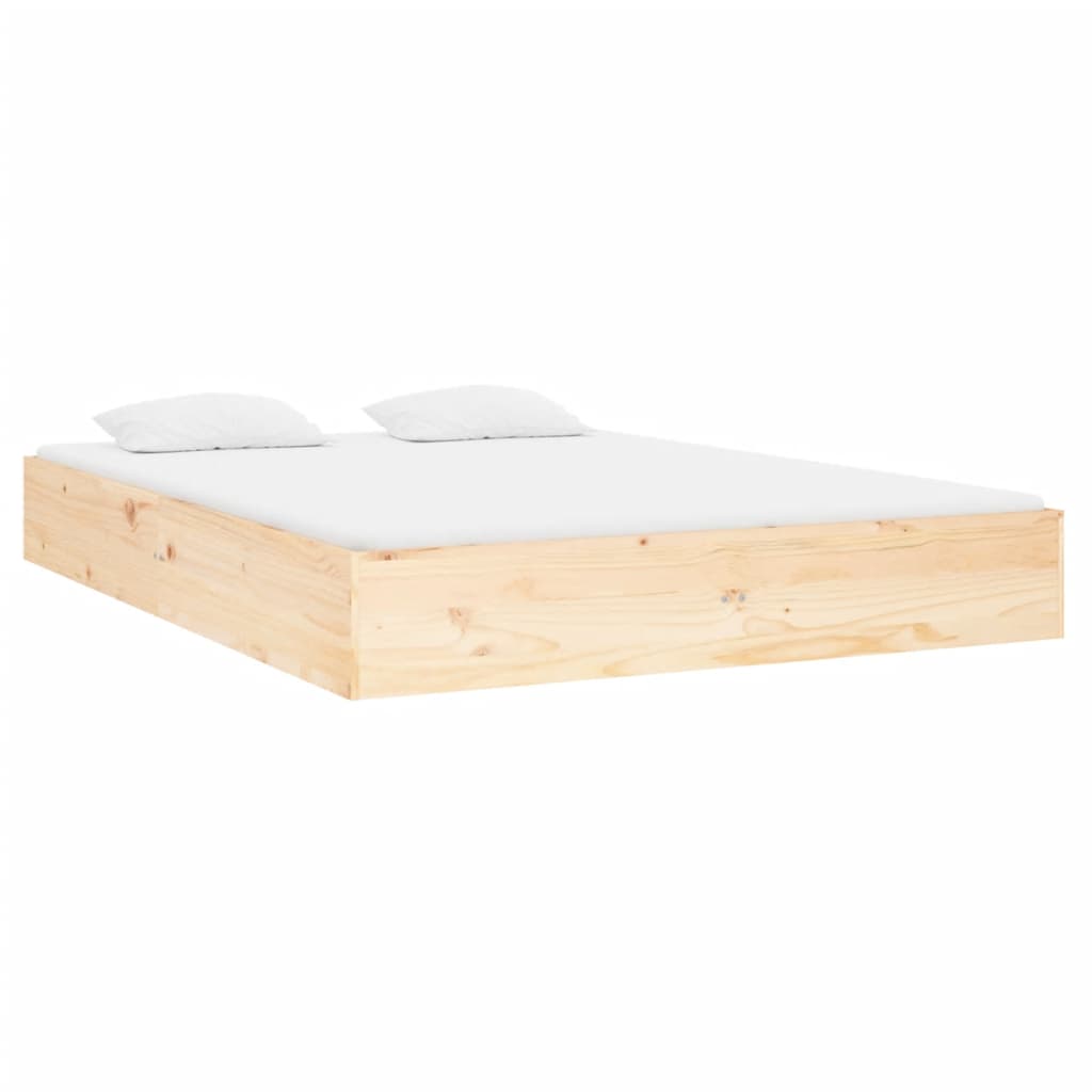 Okvir za krevet od masivnog drva 120 x 190 cm mali bračni