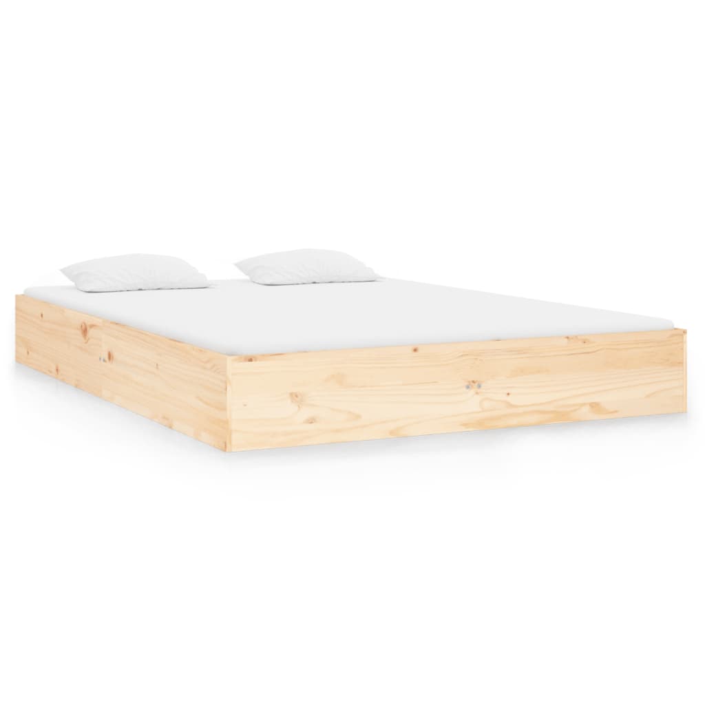 Okvir za krevet od masivnog drva 140 x 190 cm