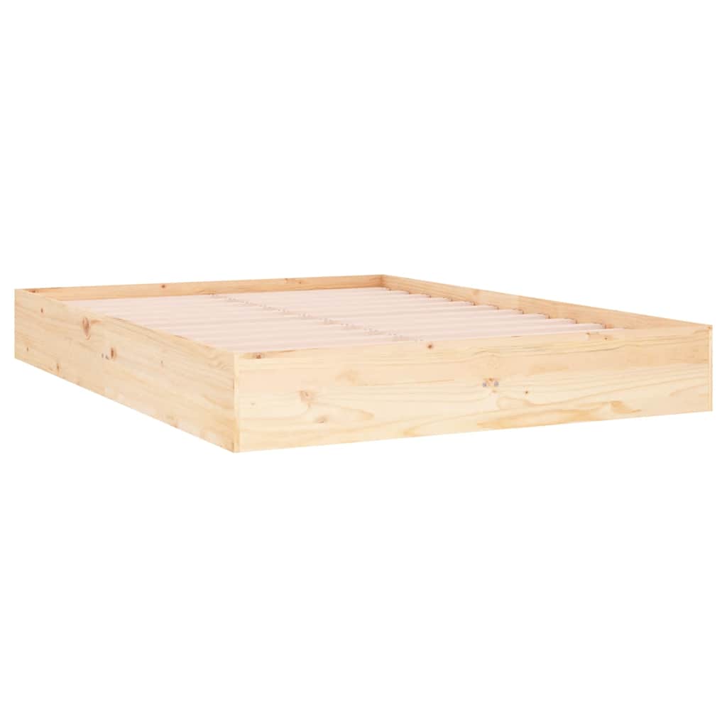Okvir za krevet od masivnog drva 140 x 190 cm