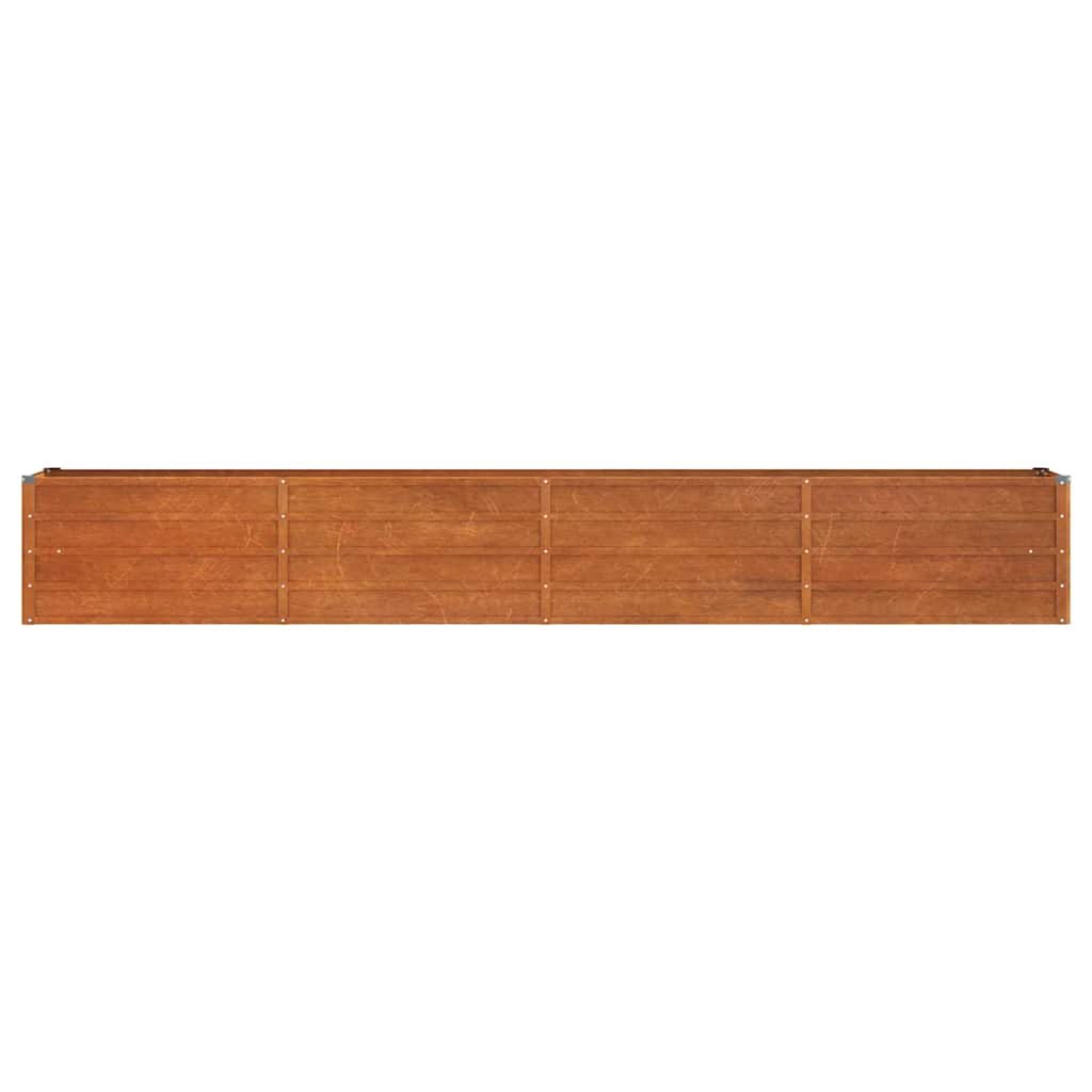 Povišena vrtna gredica boja hrđe 320 x 40 x 45 cm čelik COR-TEN