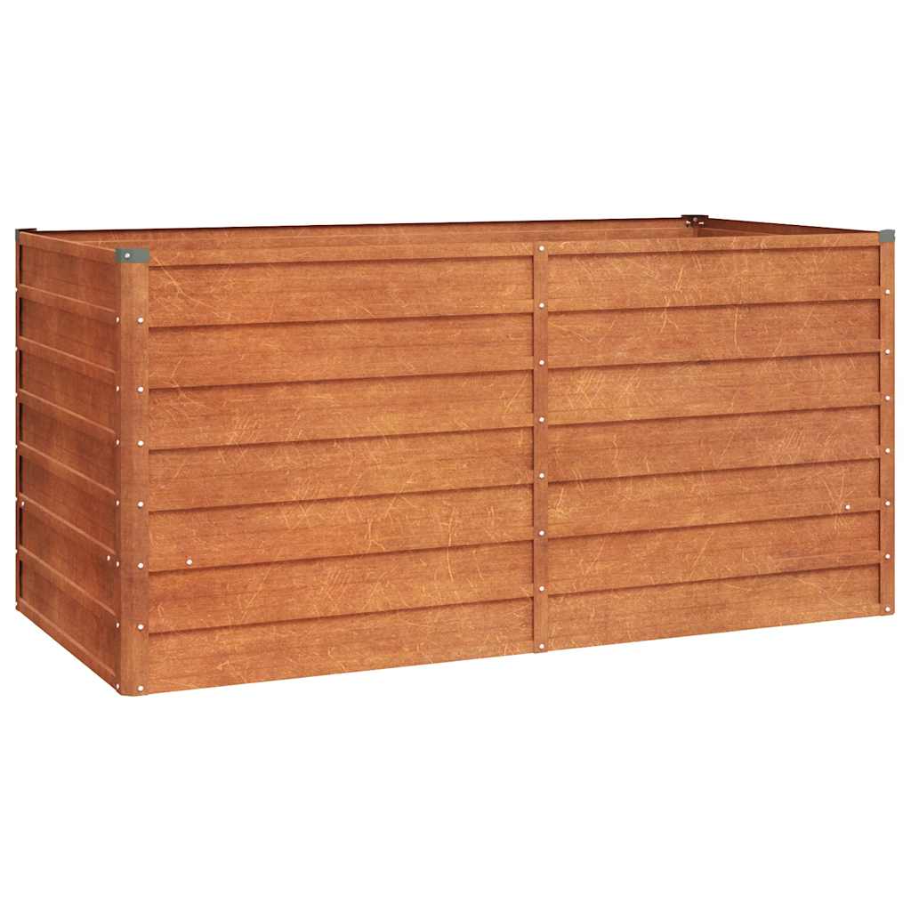 Povišena vrtna gredica boja hrđe 160 x 80 x 77 cm čelik COR-TEN