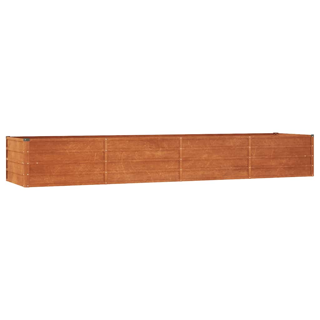 Povišena vrtna gredica boja hrđe 320 x 80 x 45 cm čelik COR-TEN